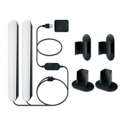 Philips - 2-pack LED RGBIC dimbara armaturer SMART GRADIENT LED/8W/230V 2700-6500K Wi-Fi