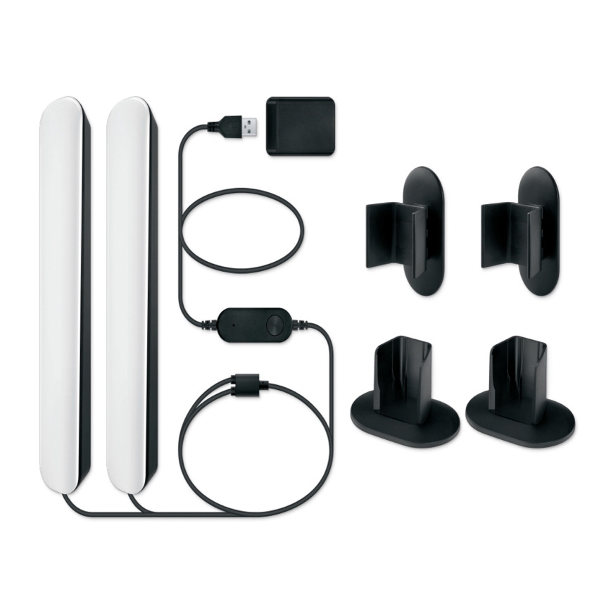 Philips - 2-pack LED RGBIC dimbara armaturer SMART GRADIENT LED/8W/230V 2700-6500K Wi-Fi
