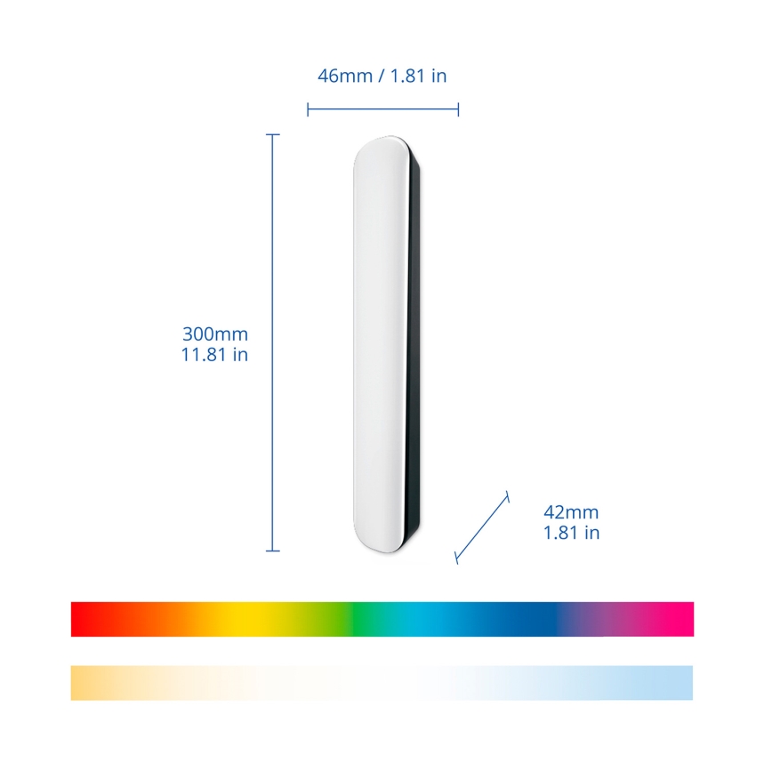 Philips - 2-pack LED RGBIC dimbara armaturer SMART GRADIENT LED/8W/230V 2700-6500K Wi-Fi