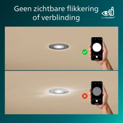 Philips - 3-pack dimbara infällda downlights CILANTRO LED/5W/230V 4000K svart