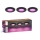 Philips - Set med 3 dimbara RGBW-LED infällda badrumsarmaturer Hue SLIM LED/8,3W/230V 1000-20000K svart P44