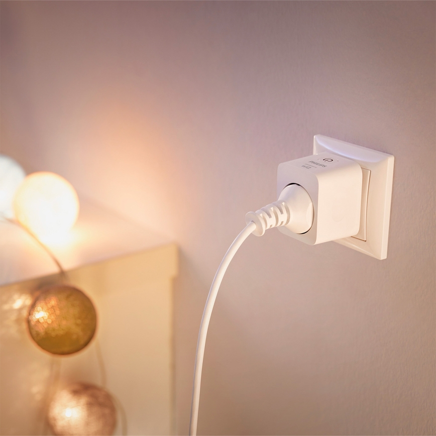 Philips - Set med 3 smarta SCHUKO‑uttag 2300 W Wi‑Fi