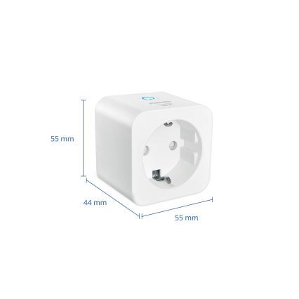 Philips - Set med 3 smarta SCHUKO‑uttag 2300 W Wi‑Fi
