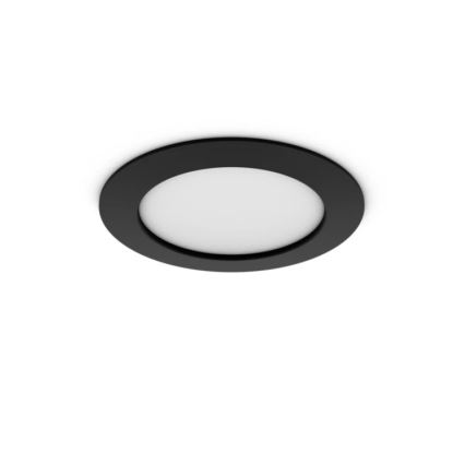 Philips - Set om 2 dimbara RGBW-LED infällda badrumsdownlights Hue SLIM LED/12W/230V 2000-6500K svart IP44