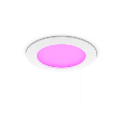 Philips - Set med 2 dimbara LED RGBW infällda badrumsarmaturer Hue SLIM LED/12W/230V 2000-6500K vit IP44