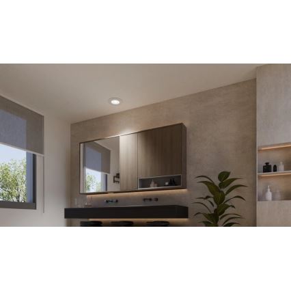 Philips - 2-pack LED RGBW dimbara infällda badrumsarmaturer Hue SLIM LED/8,3W/230V 2000-6500K vit IP44