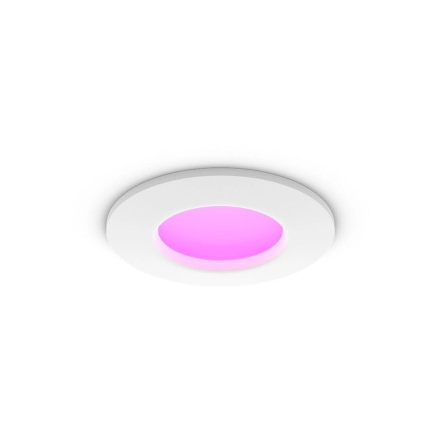 Philips - 2-pack LED RGBW dimbara infällda badrumsarmaturer Hue SLIM LED/8,3W/230V 2000-6500K vit IP44