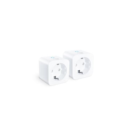 Philips - Set om 2 smarta SCHUKO-uttag 2300 W med energimätare, Wi‑Fi