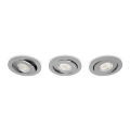 Philips - SET OM 3 dimbara LED infällda taklampor LED/4,5W/230V