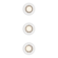 Philips - Set om 3 infällda downlights PERIDOT 1xGU10/7W/230V vit