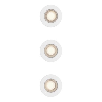 Philips - Set om 3 infällda downlights PERIDOT 1xGU10/7W/230V vit