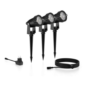 Philips - SET OM 3 LED Utomhusspot CASPER LED/1,5W/24/230V IP44