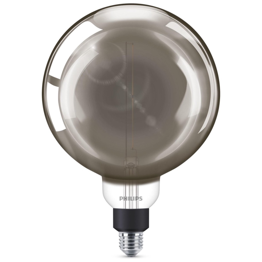 LED Dimbar Glödlampa SMOKY VINTAGE Philips E27/6,5W/230V 4000K