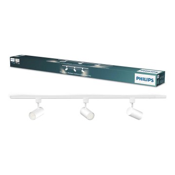 Philips - Spot för skensystem EASYLINK 3xGU10/7W/230V 1m vit