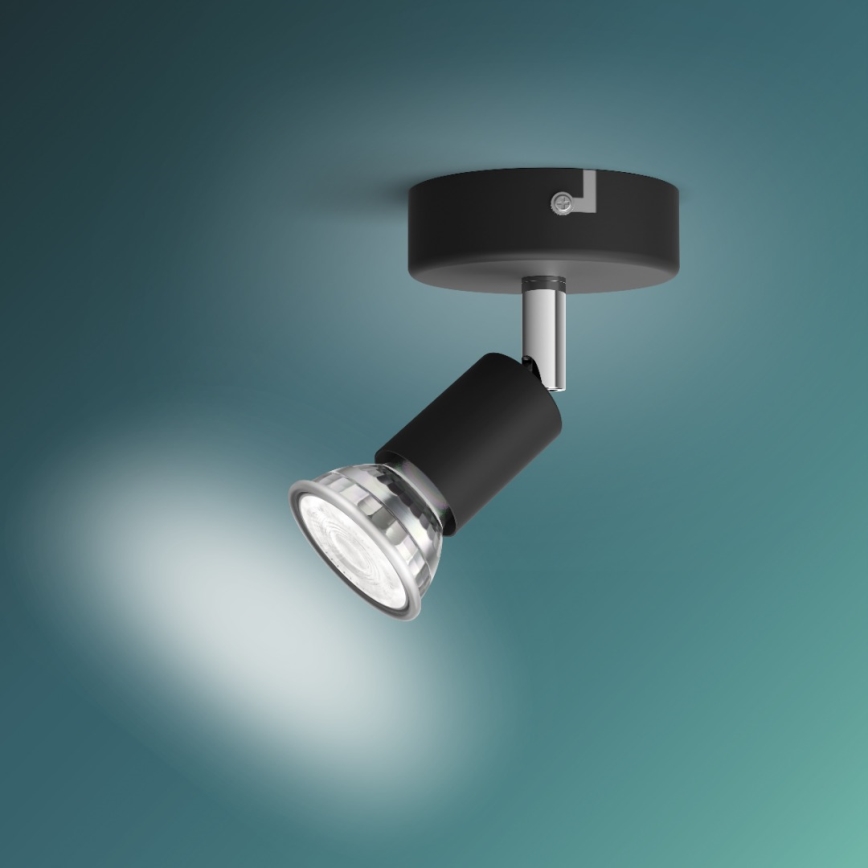 Philips - Spotlight 1xGU10/50W/230V svart