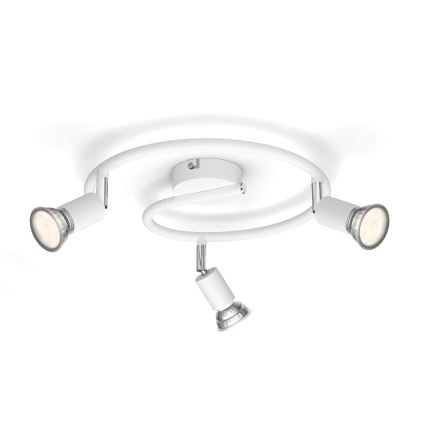Philips - Spotlight 3xGU10/50W/230V vit