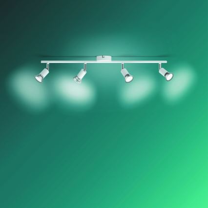 Philips - Spotlight 4xGU10/50W/230V vit