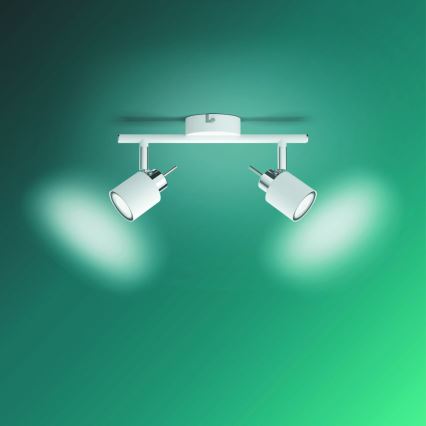 Philips - Spotlight 2xGU10/35W/230V vit