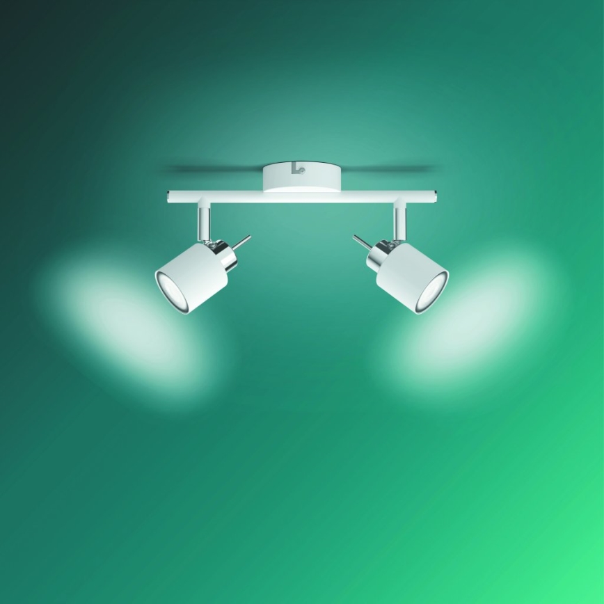 Philips - Spotlight 2xGU10/35W/230V vit