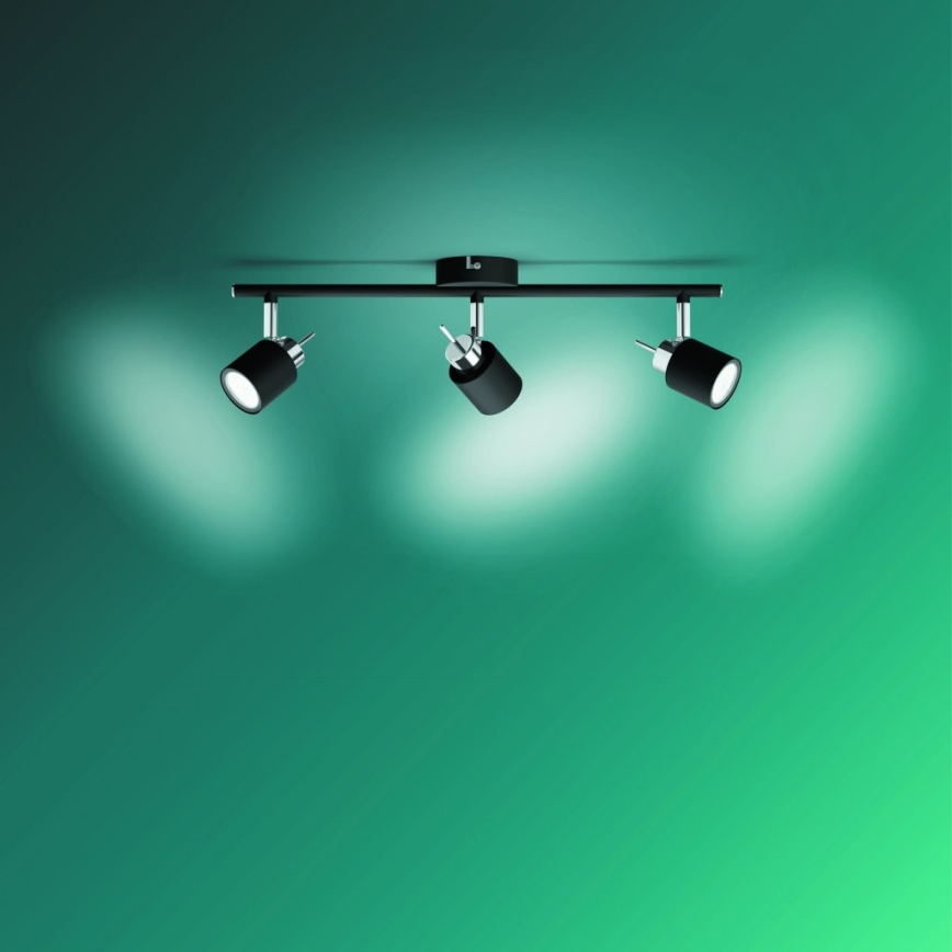 Philips - Spotlight 3xGU10/35W/230V svart