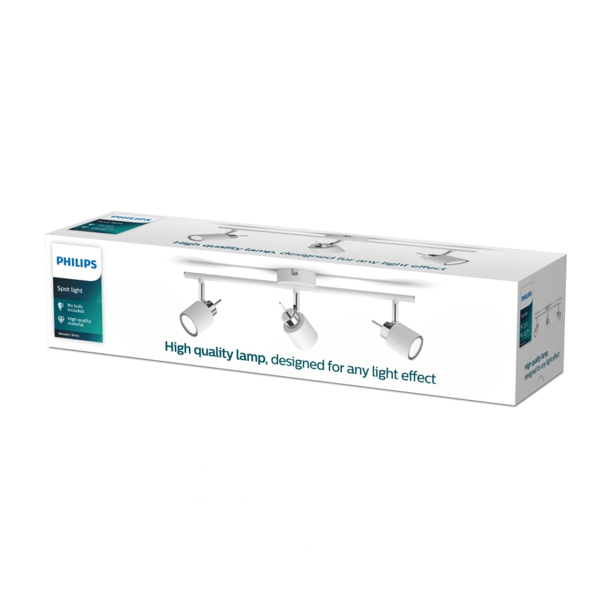 Philips - Spotlight 3xGU10/35W/230V vit