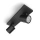 Philips - Spotlight RUNNER 2xGU10/20W/230V svart