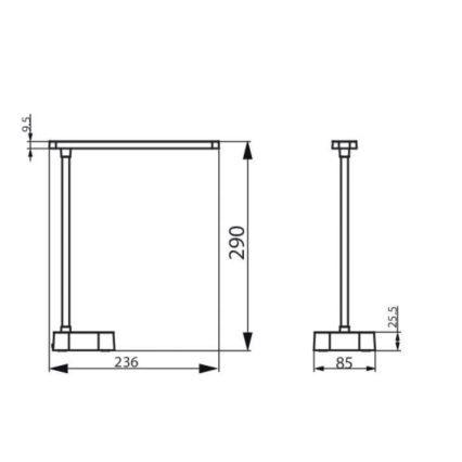 Philips - LED Dimbar Touchbordslampa TILPA LED/5W/5V 1800 mAh