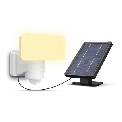 Philips - LED solcellsvägglampa med rörelse- och skymningssensor TYLUS LED/6W/3,7V 2600 mAh 3000K IP44