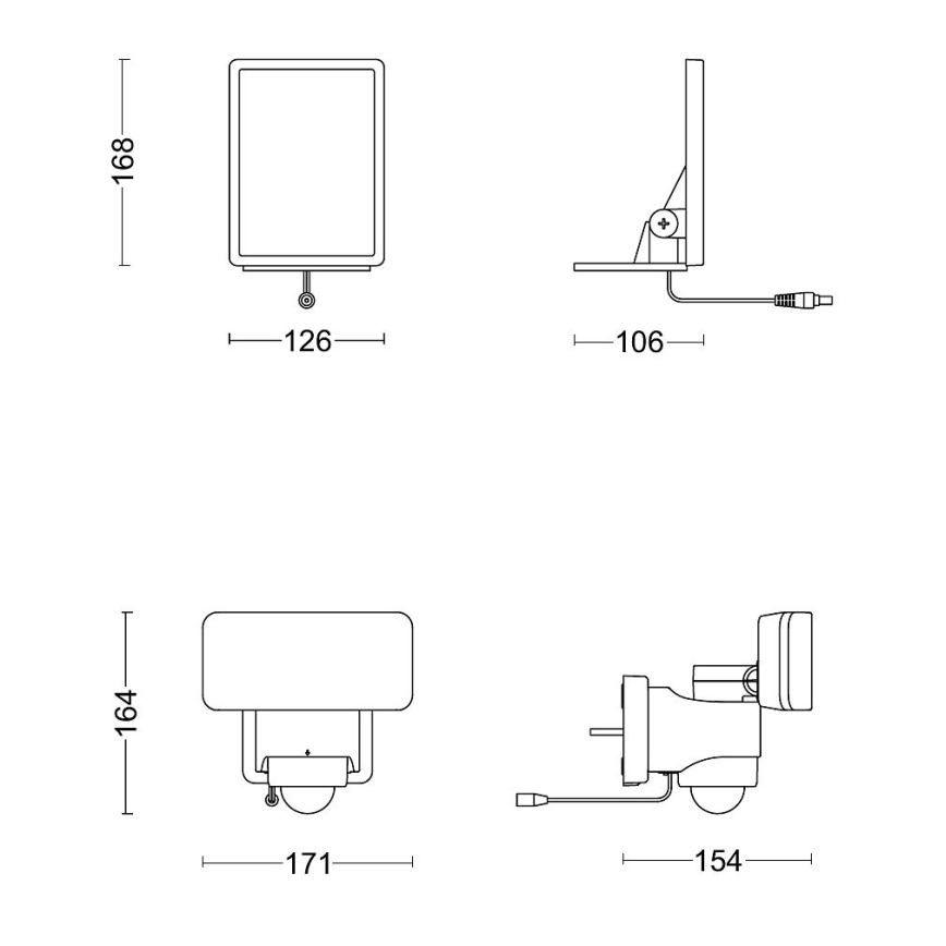 Philips - LED solcellsvägglampa med rörelse- och skymningssensor TYLUS LED/6W/3,7V 2600 mAh 3000K IP44