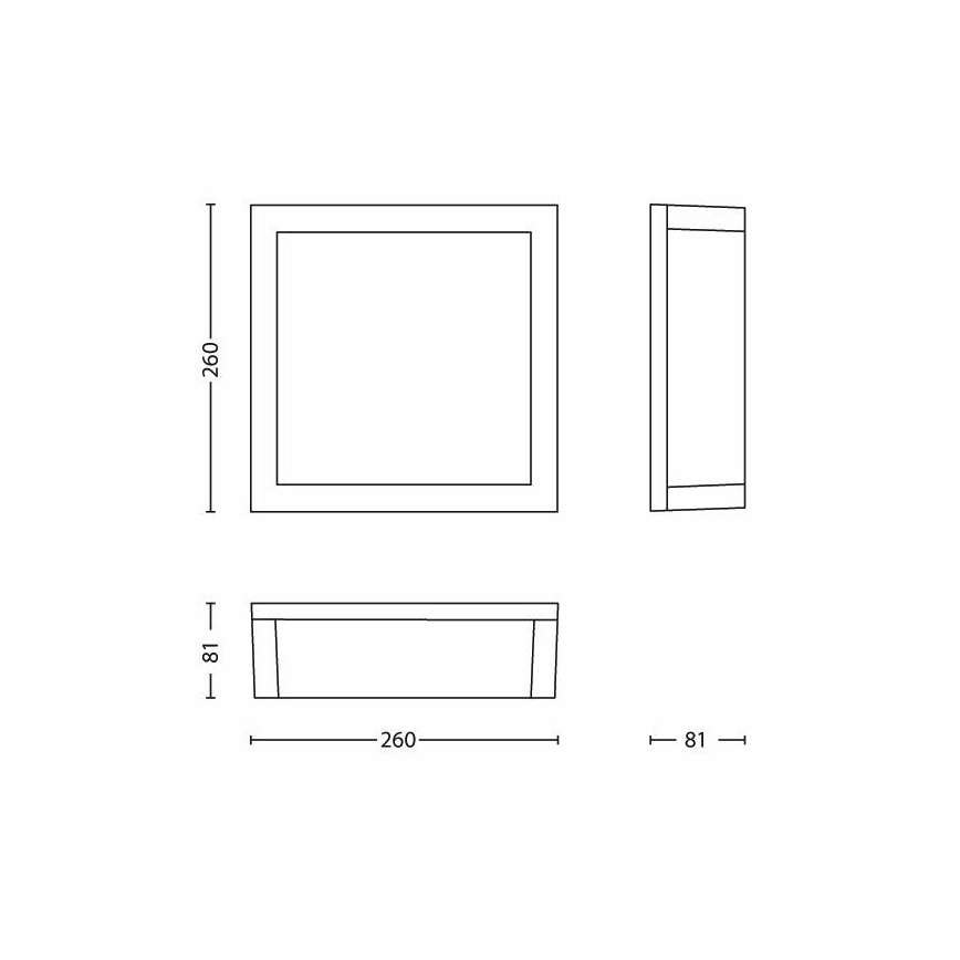 Philips - Utomhus taklampa  SKIES 2xE27/14W/230V IP44 antracit