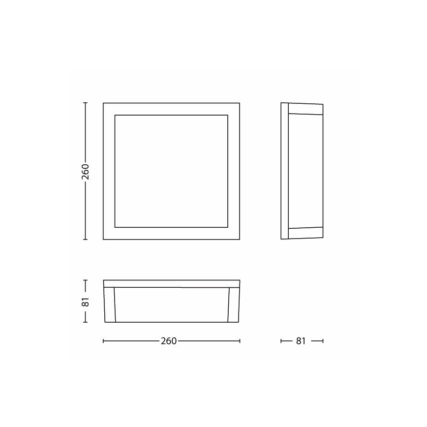 Philips - Utomhus taklampa  2xE27/14W/230V IP44 grå