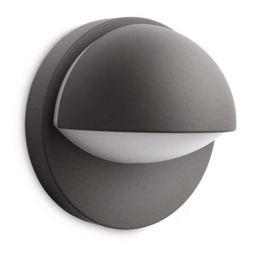 Philips - Utomhus vägglampa  1xE27/12W/230V IP44 antracit 