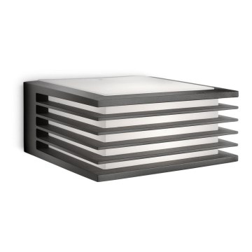 Philips - Utomhus vägglampa  1xE27/15W/230V IP44 antracit 