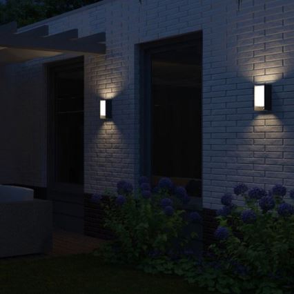 Philips - Utomhus vägglampa  BRIDGE 1xE27/15W/230V IP44