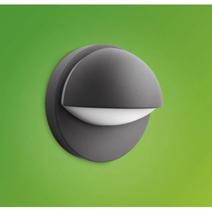 Philips - Utomhus vägglampa  1xE27/12W/230V IP44 antracit