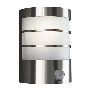 Philips - Utomhus vägglampa  med sensor  1xE27/60W/230V IP44