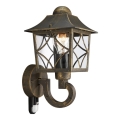 Philips - Utomhus vägglampa  med sensor  1xE27/60W/230V IP44
