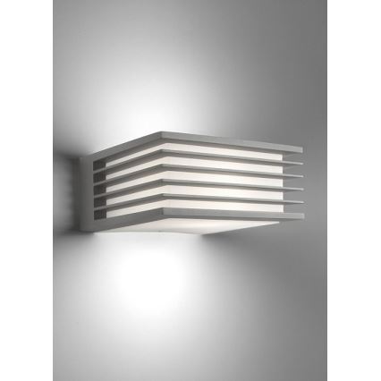 Philips - Utomhus vägglampa  SHADES 1xE27/15W/230V IP44 grå