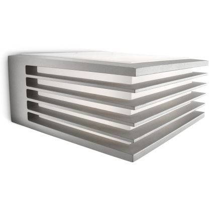 Philips - Utomhus vägglampa  SHADES 1xE27/15W/230V IP44 grå