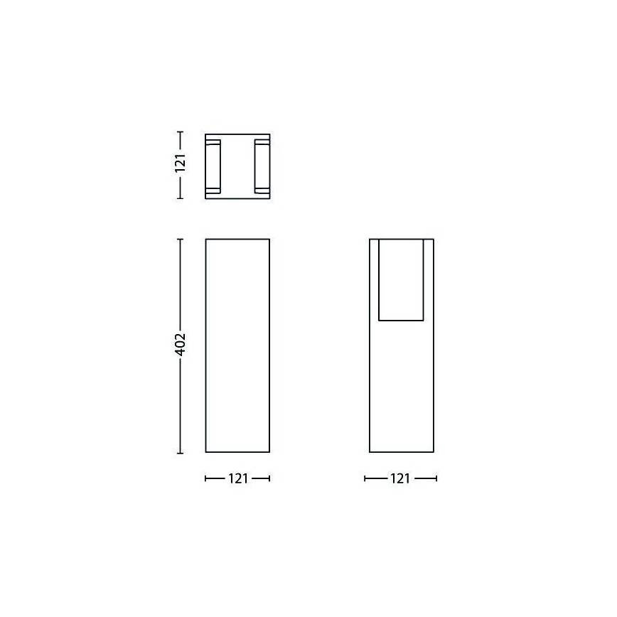 Philips - Utomhusbelysning  BRIDGE 1xE27/14W/230V IP44 40,2 cm