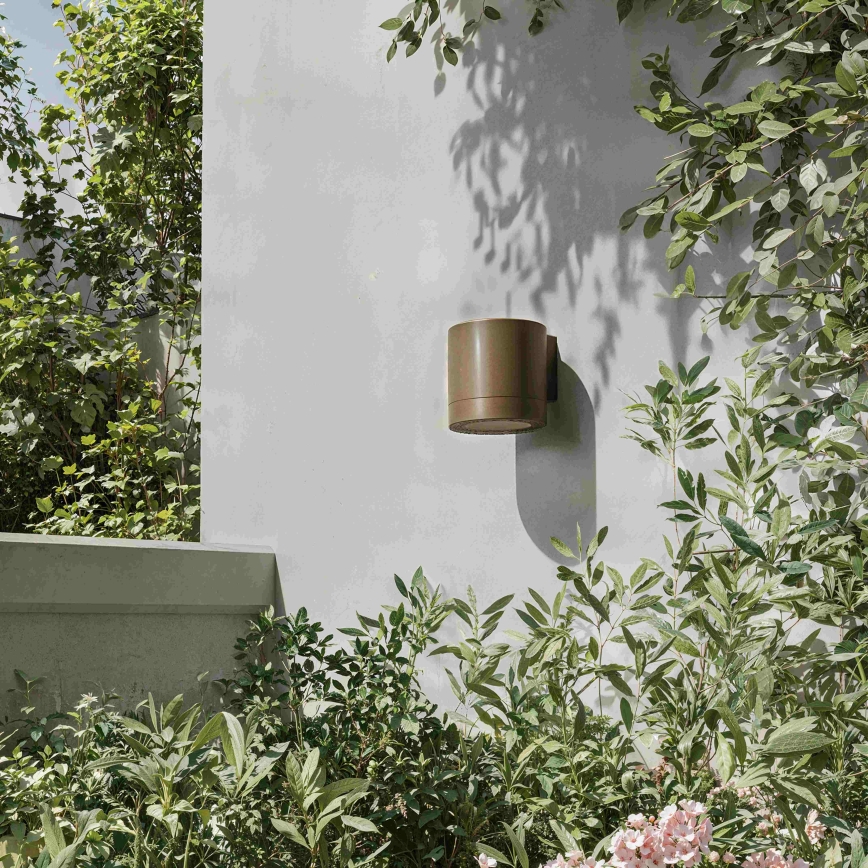 Philips - Utomhusvägglampa FYLX 1xGU10/5W/230V brun IP44