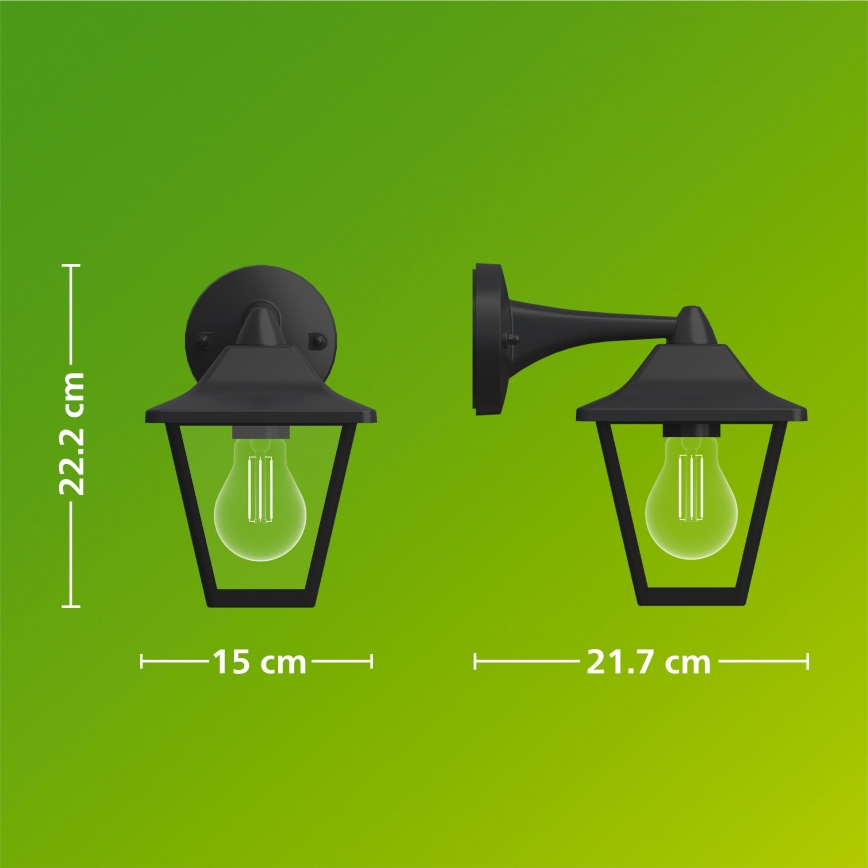 Philips - Utomhusvägglampa JULI 1xE27/25W/230V IP44