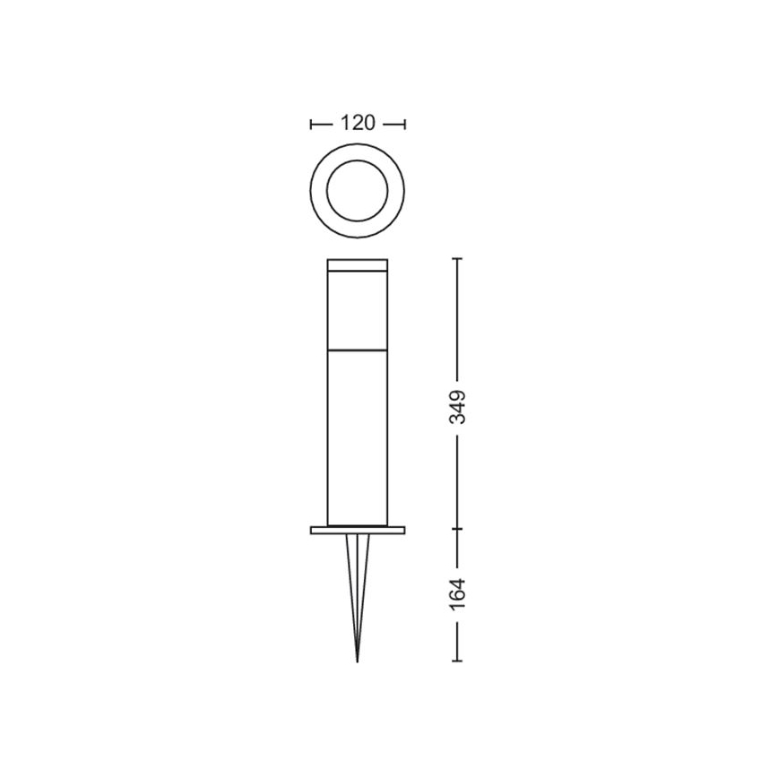 Philips - LED Utomhuslampa GARDENLINK LED/6W/12V 2700K IP44