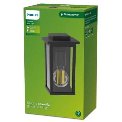 Philips - Vägglampa för utomhusbruk MIRTH 1xE27/25W/230V IP44