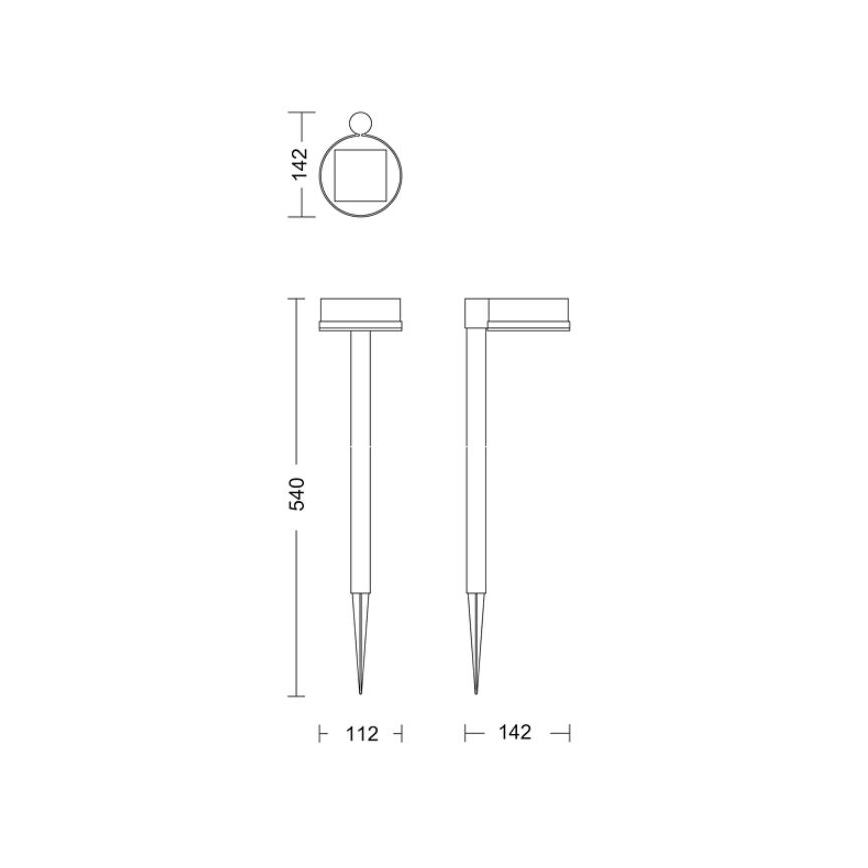 Philips - LED Solarlampa VYNCE LED/1,5W/3,7V 1500 mAh IP44