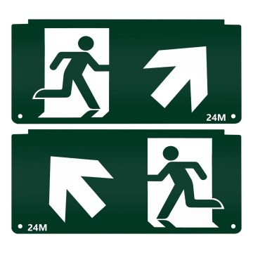 Piktogram för nödbelysning 16,2x32,7 cm