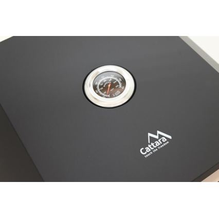 Pizzaugn med inbyggd termometer 40x34,5x16 cm svart