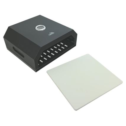Pizzaugn med inbyggd termometer 40x34,5x16 cm svart