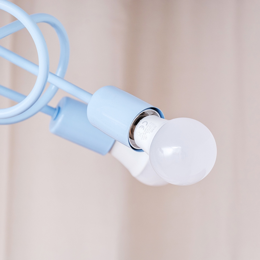 Plafond OXFORD 3xE27/15W/230V blå