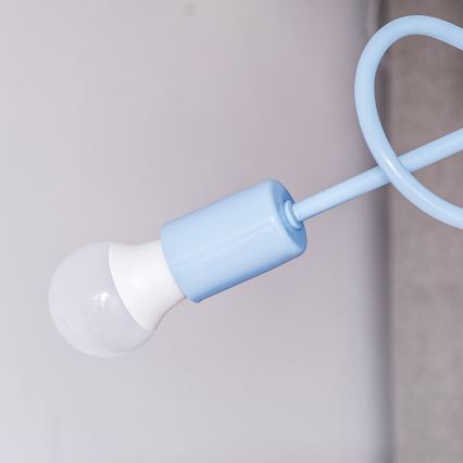 Plafond OXFORD 3xE27/15W/230V blå